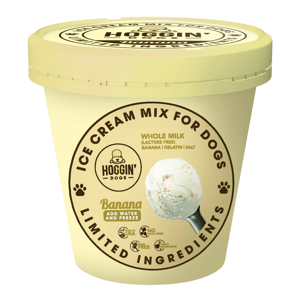 Vegan dog top ice cream